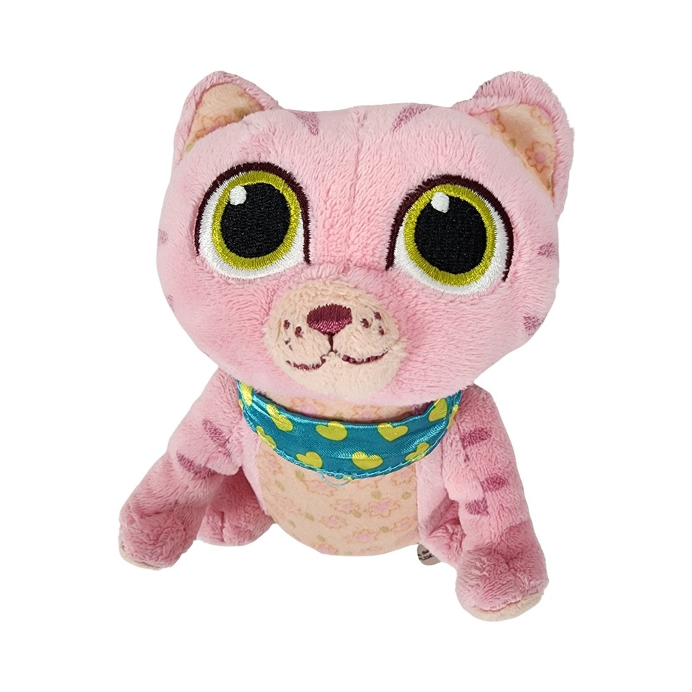 Disney Junior TOTS Mia the Kitten Pink Plush Stuffed Animal Cat 6 Inch Just Play